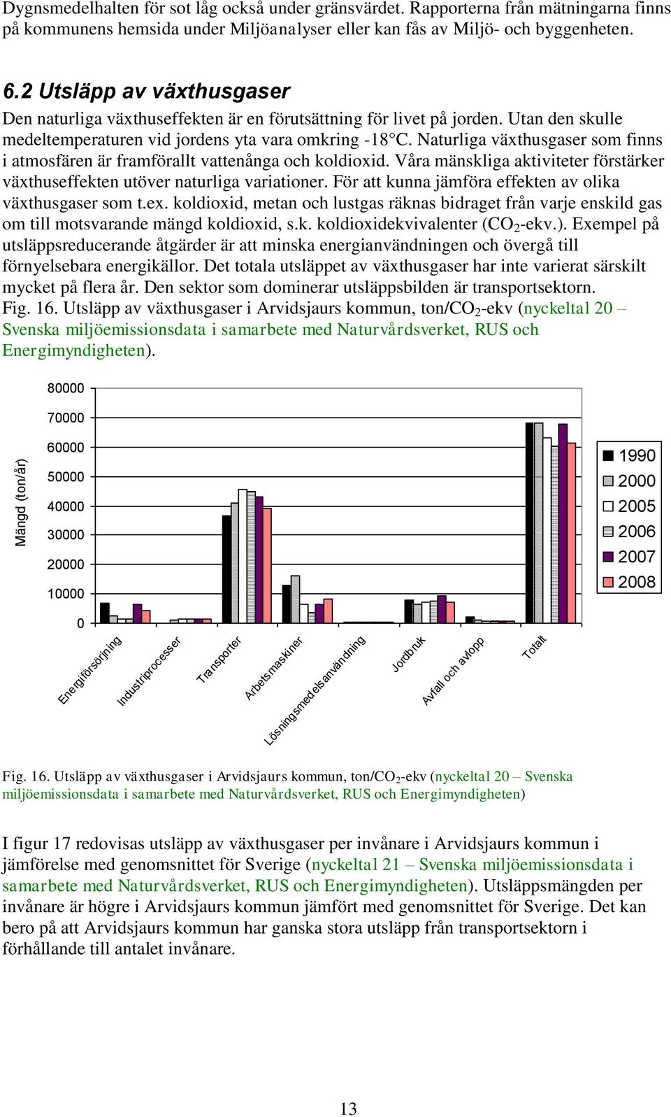 Naturliga växthusgaser som finns i atmosfären är framförallt vattenånga och koldioxid. Våra mänskliga aktiviteter förstärker växthuseffekten utöver naturliga variationer.