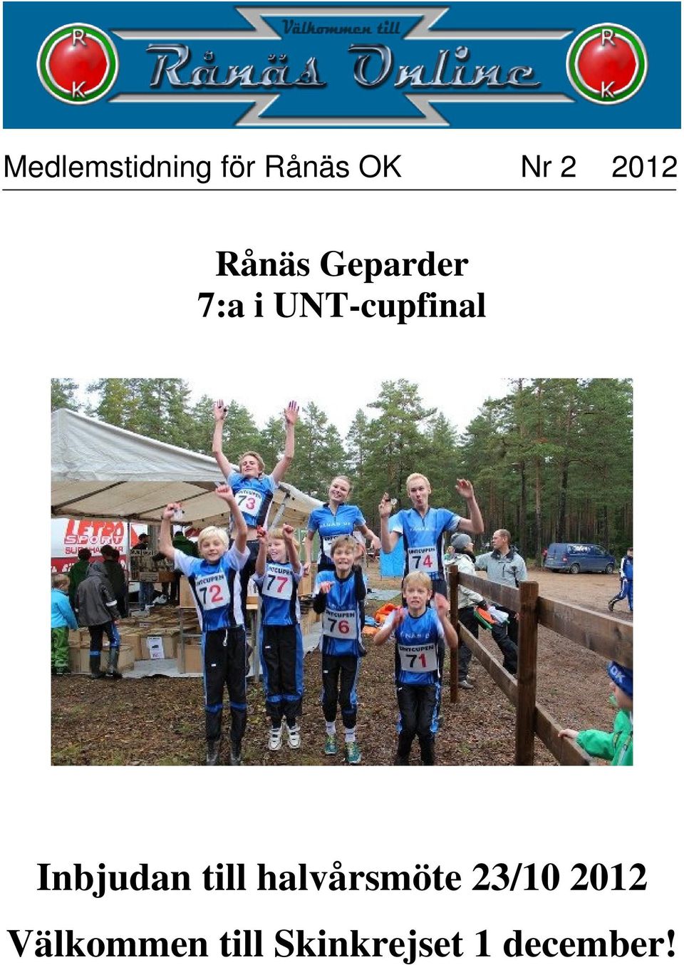 UNT-cupfinal Inbjudan till