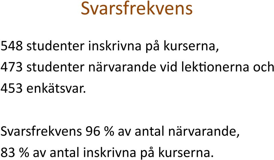 lek)onerna och 453 enkätsvar.