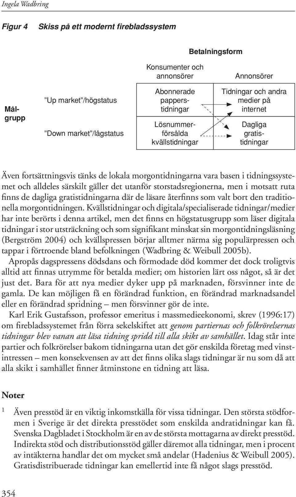 särskilt gäller det utanför storstadsregionerna, men i motsatt ruta finns de dagliga gratistidningarna där de läsare återfinns som valt bort den traditionella morgontidningen.