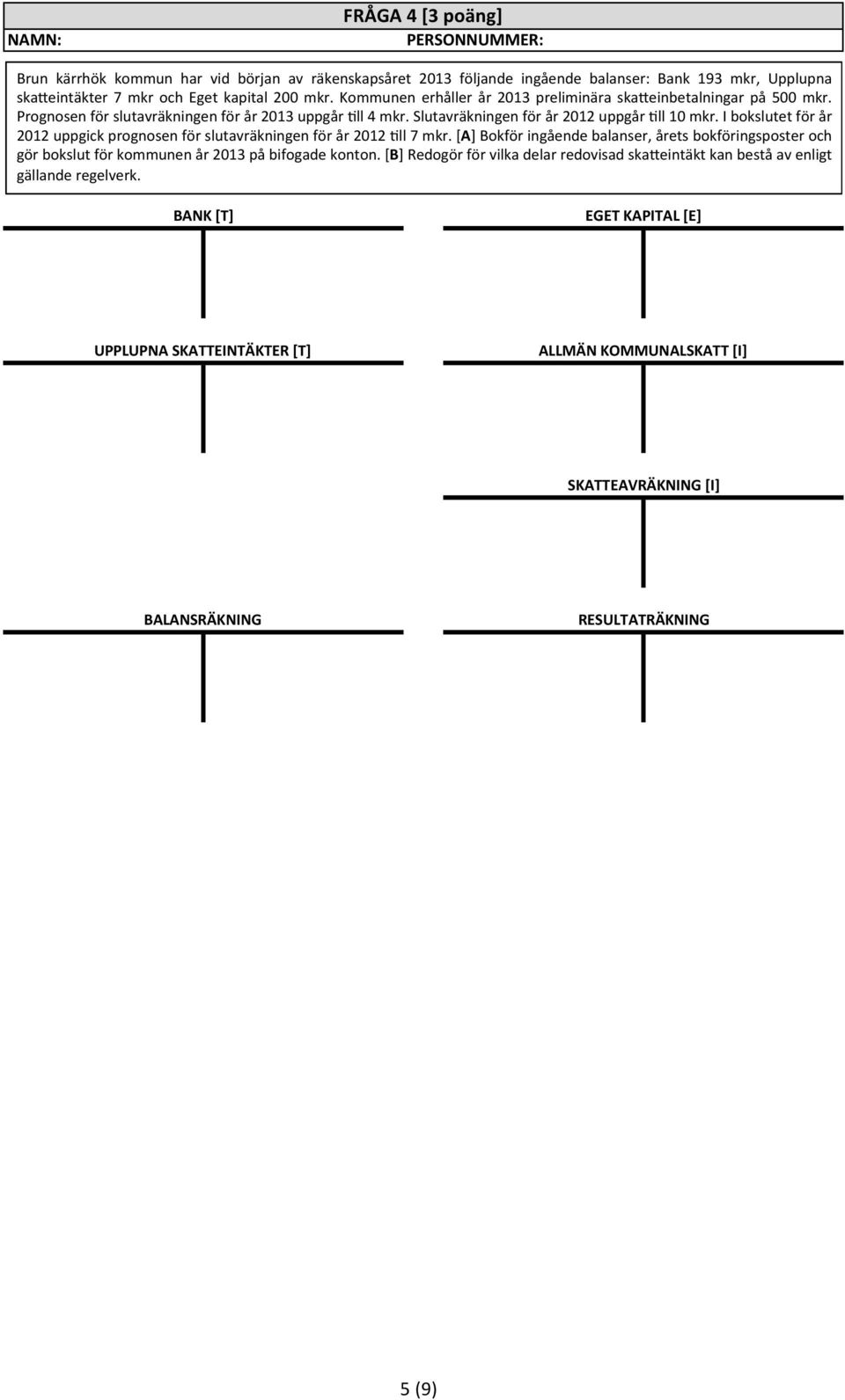 "I"bokslutet"för"år" 2012"uppgick"prognosen"för"slutavräkningen"för"år"2012"Jll"7"mkr.