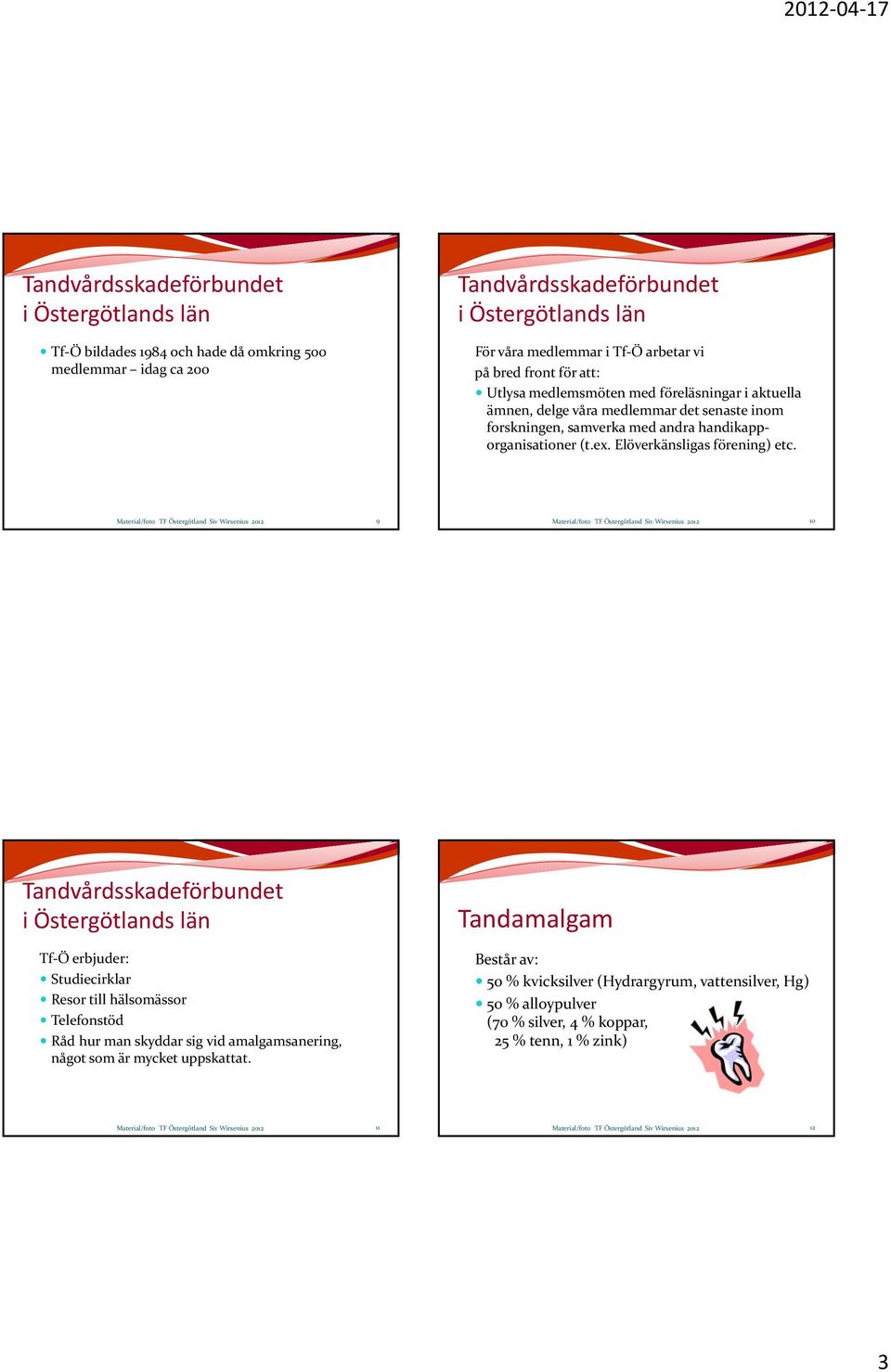 Elöverkänsligas förening) etc.