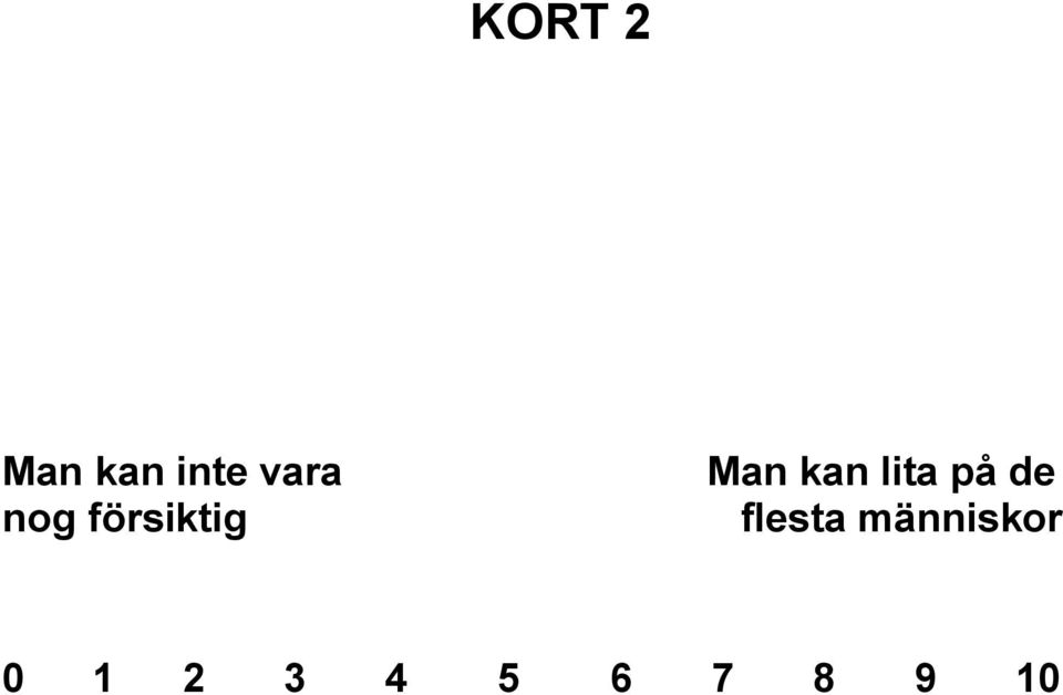 lita på de flesta