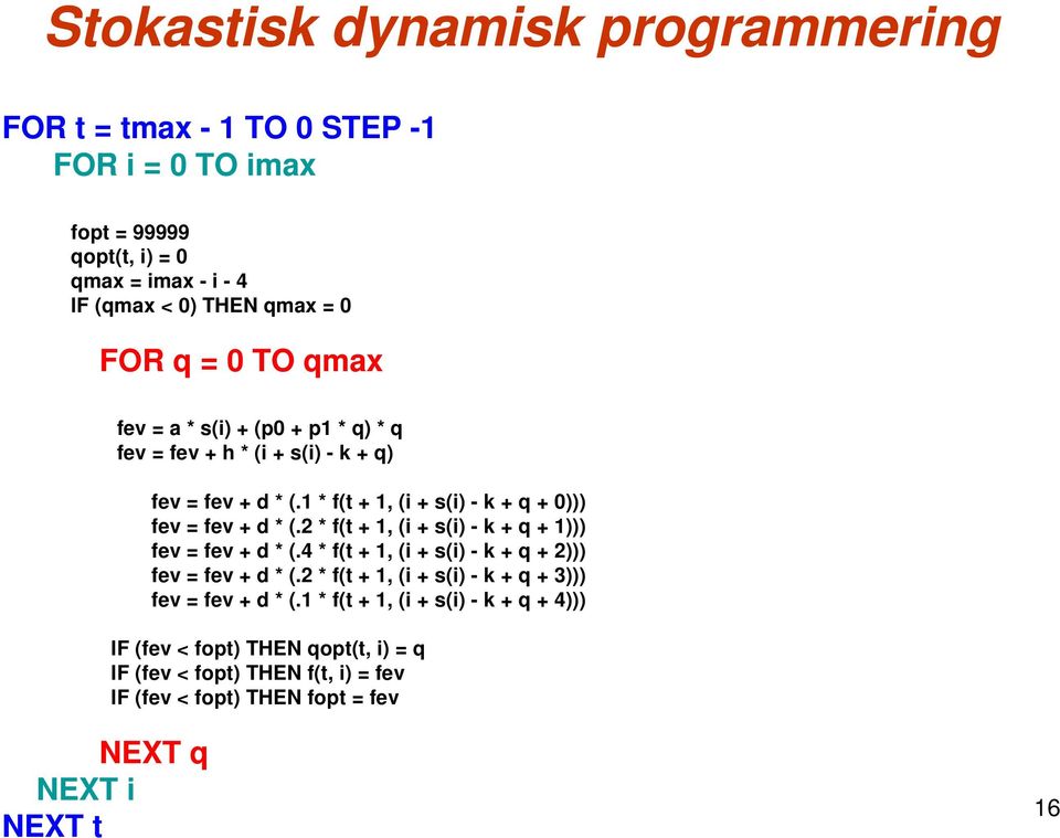 2 * f(t + 1, (i + s(i) - k + q + 1))) fev = fev + d * (.4 * f(t + 1, (i + s(i) - k + q + 2))) fev = fev + d * (.