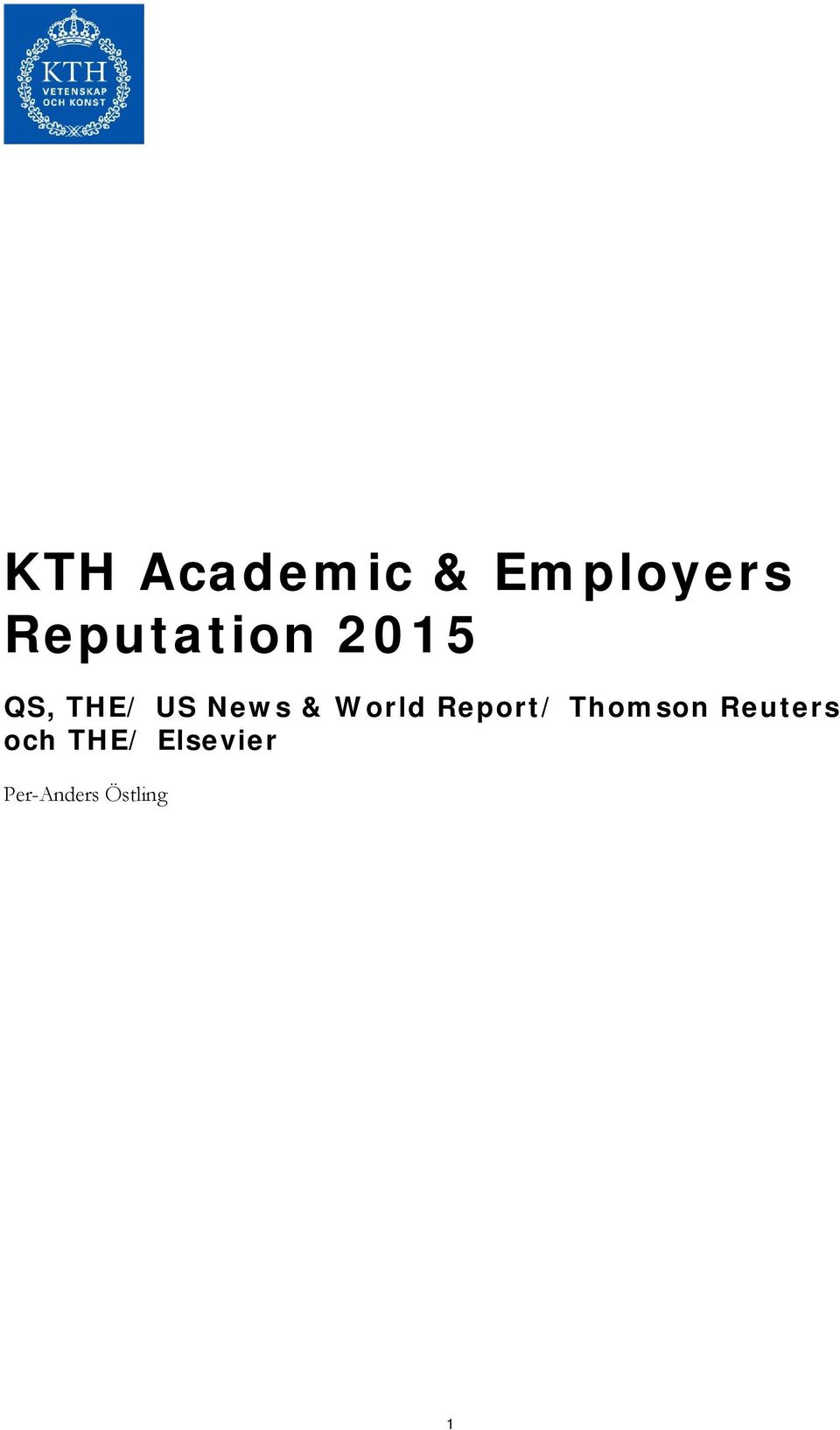 News & World Report/ Thomson