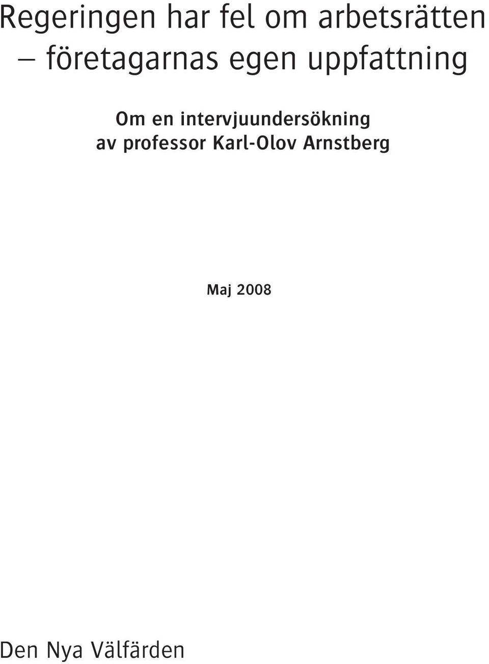 intervjuundersökning av professor