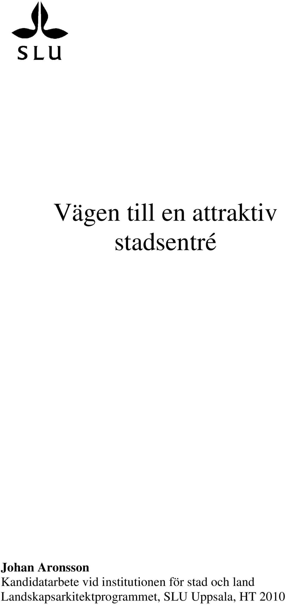 institutionen för stad och land
