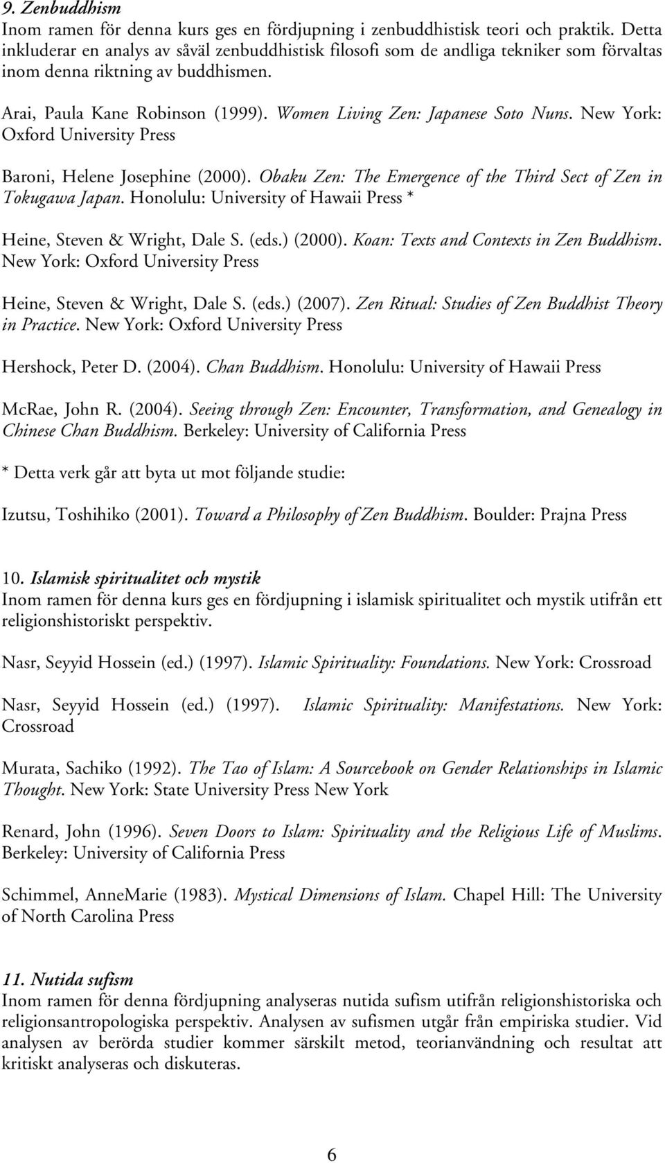 Women Living Zen: Japanese Soto Nuns. New York: Oxford University Press Baroni, Helene Josephine (2000). Obaku Zen: The Emergence of the Third Sect of Zen in Tokugawa Japan.