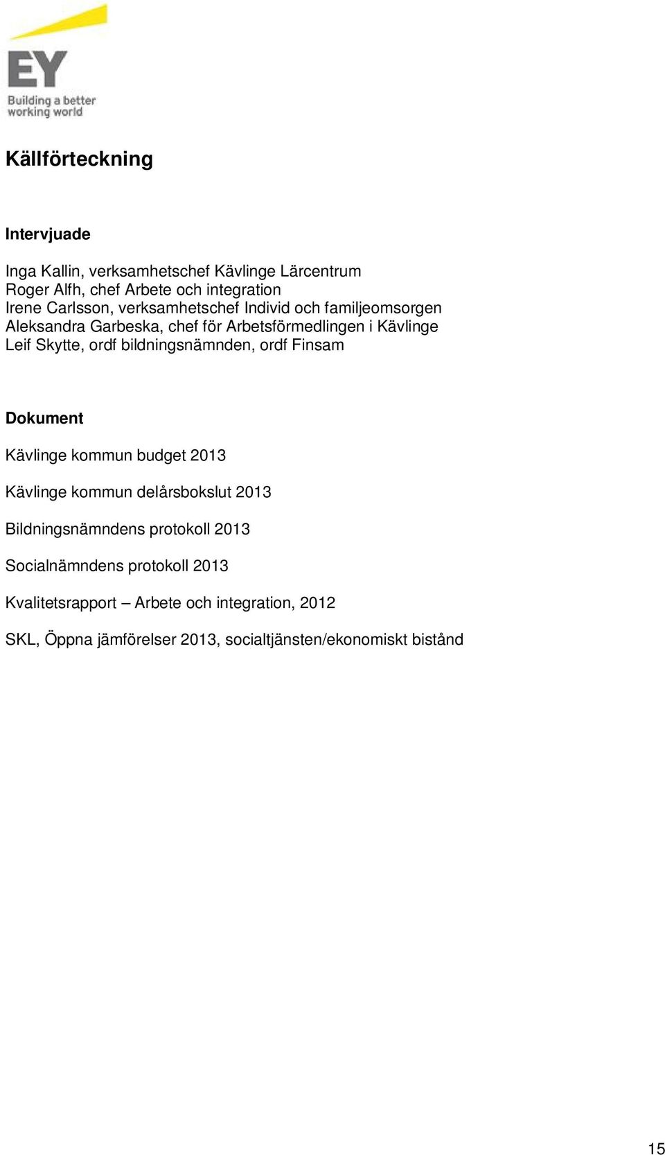 bildningsnämnden, ordf Finsam Dokment Kävlinge kommn bdget 2013 Kävlinge kommn delårsbokslt 2013 Bildningsnämndens protokoll 2013