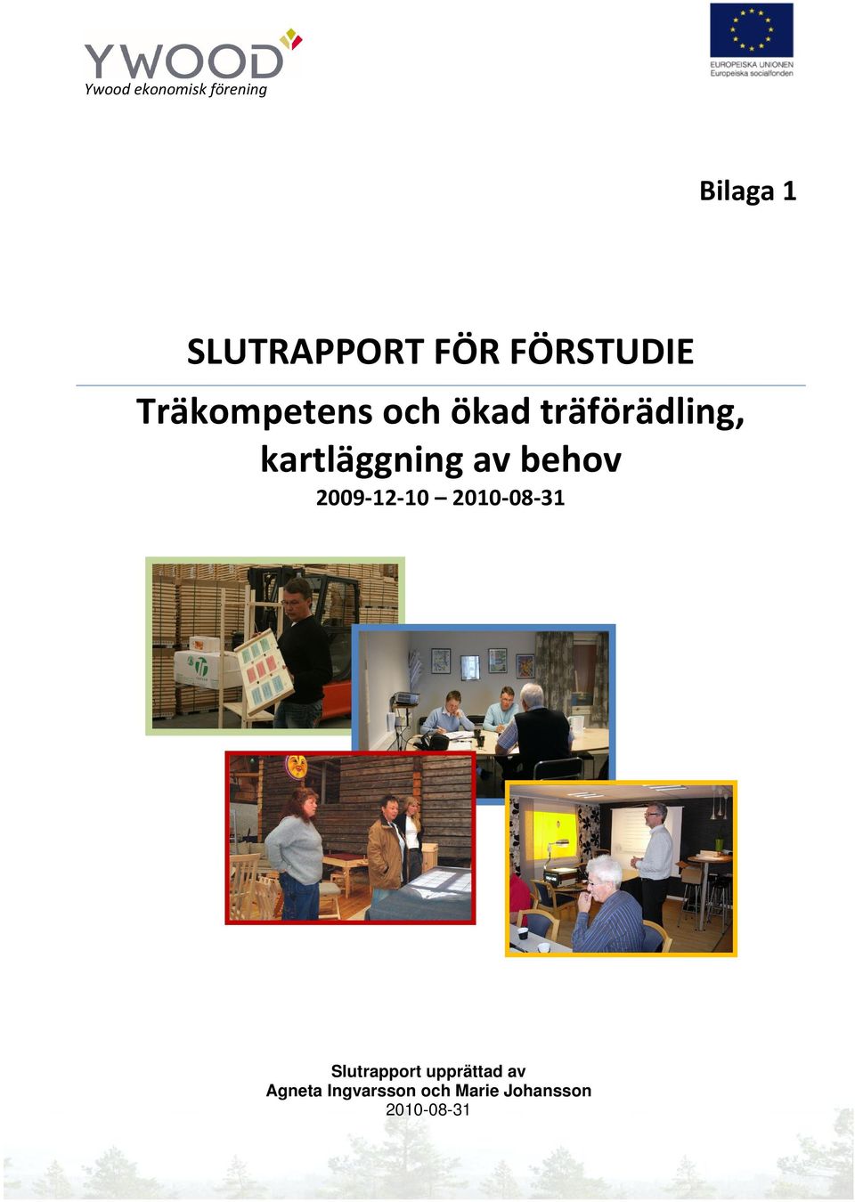 kartläggning av behov 2009-12-10 2010-08-31