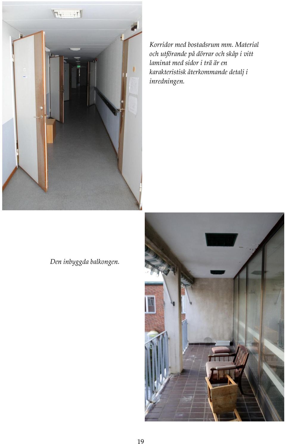 vitt laminat med sidor i trä är en