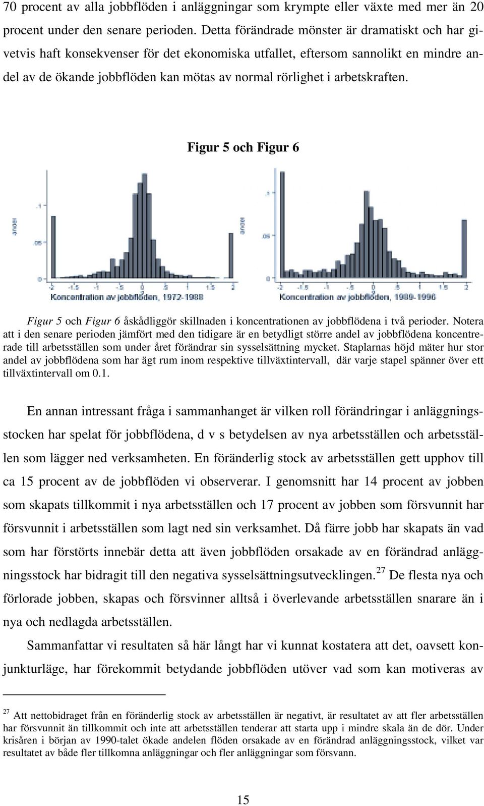 Figur 5 och Figur 6 Figur 5 och Figur 6 åskådliggör skillnaden i koncenraionen av jobbflödena i vå perioder.