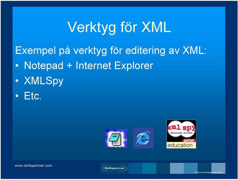 editering av XML: