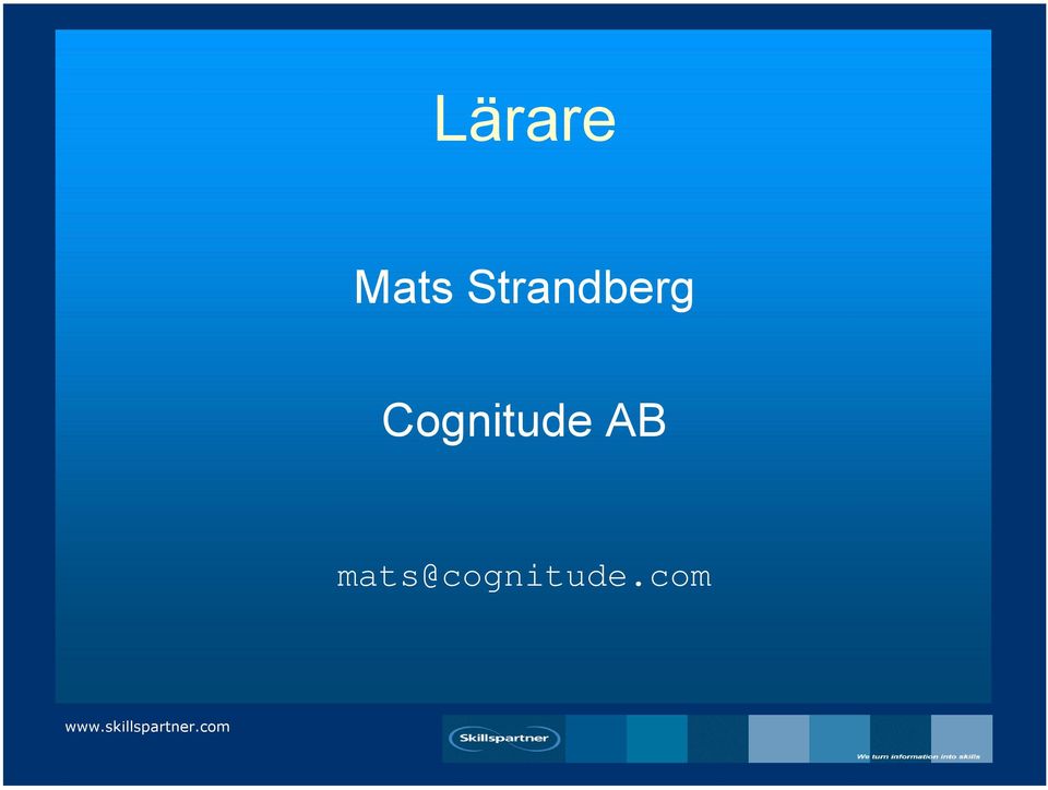 Cognitude AB