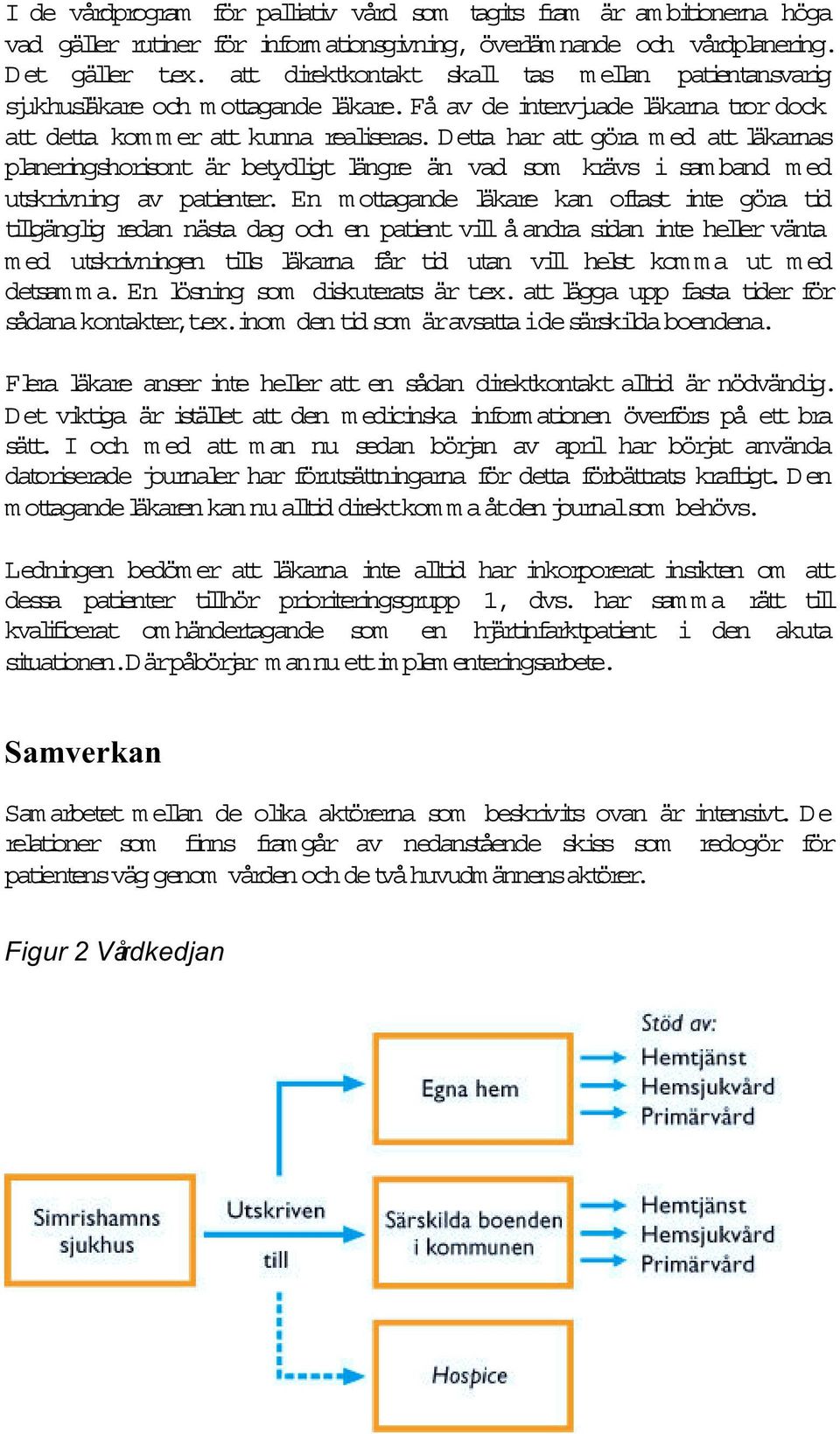 Detta har att göra m ed att läkarnas planeringshorisont är betydligt längre än vad som krävs i samband med utskrivning av patienter.
