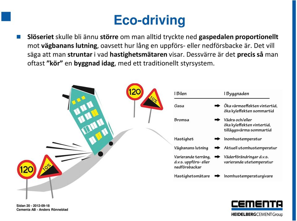 är. Det vill säga att man struntari vad hastighetsmätarenvisar.