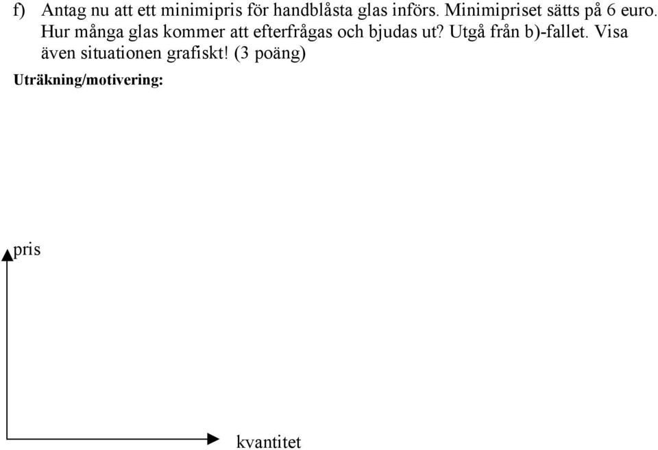 Hur många glas kommer att efterfrågas och bjudas ut?