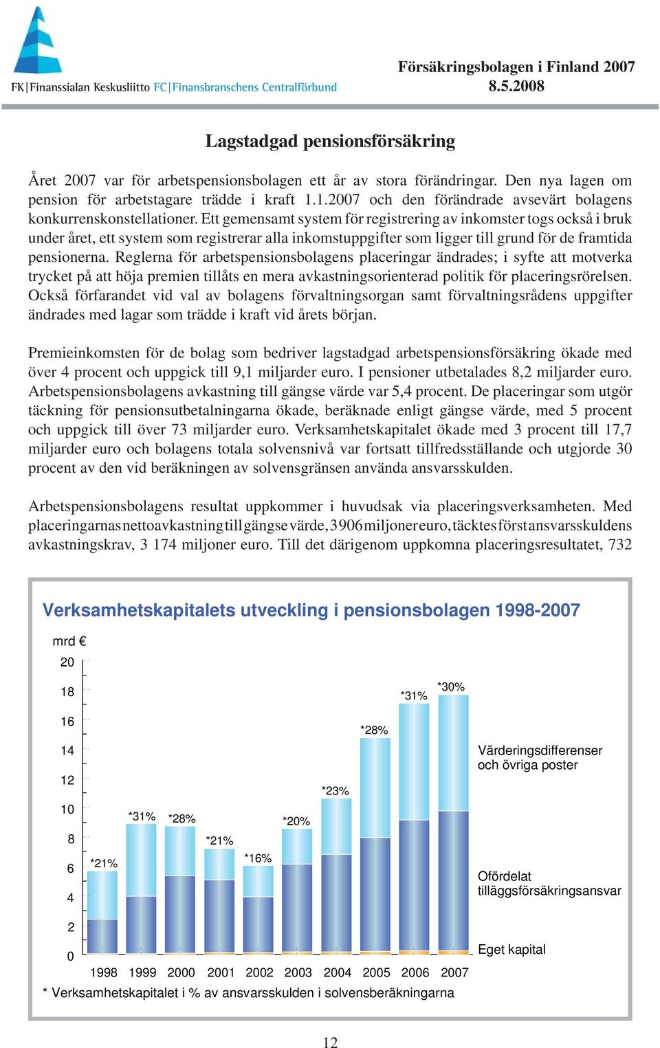 Ett gemensamt system för registrering av inkomster togs också i bruk under året, ett system som registrerar alla inkomstuppgifter som ligger till grund för de framtida pensionerna.