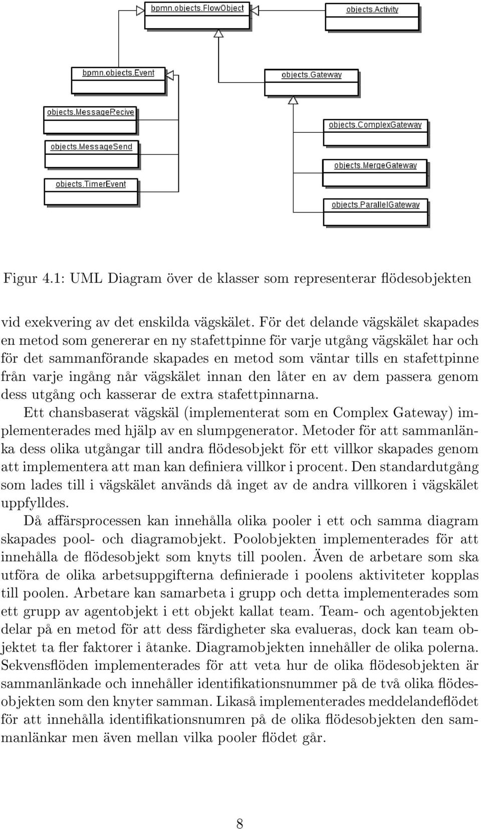 ingång når vägskälet innan den låter en av dem passera genom dess utgång och kasserar de extra stafettpinnarna.