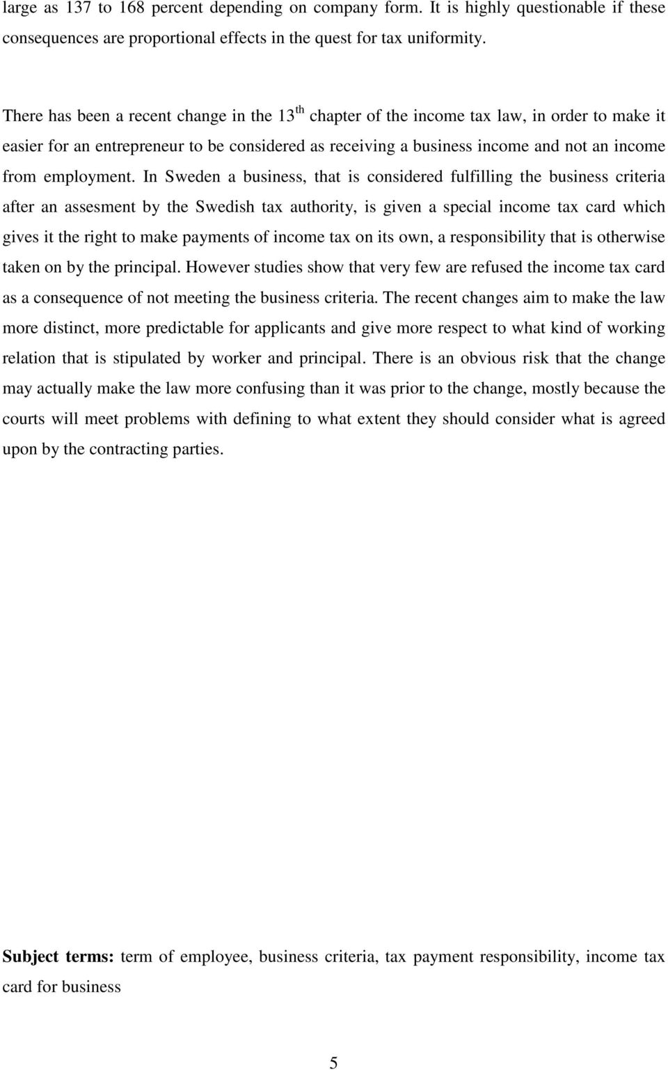 employment.