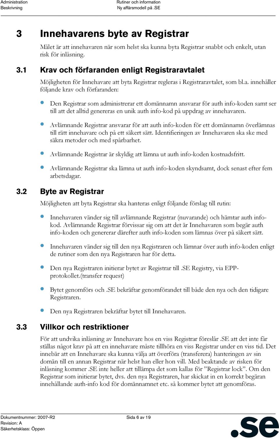 och förfar