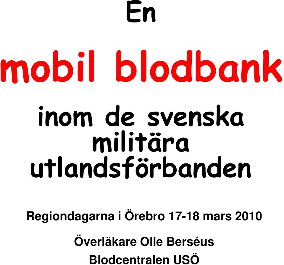 Regiondagarna i Örebro 17-18 mars