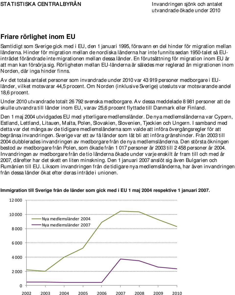 En förutsättning för migration inom EU är att man kan försörja sig. Rörligheten mellan EU-länderna är således mer reglerad än migrationen inom N orden, där inga hinder finns.