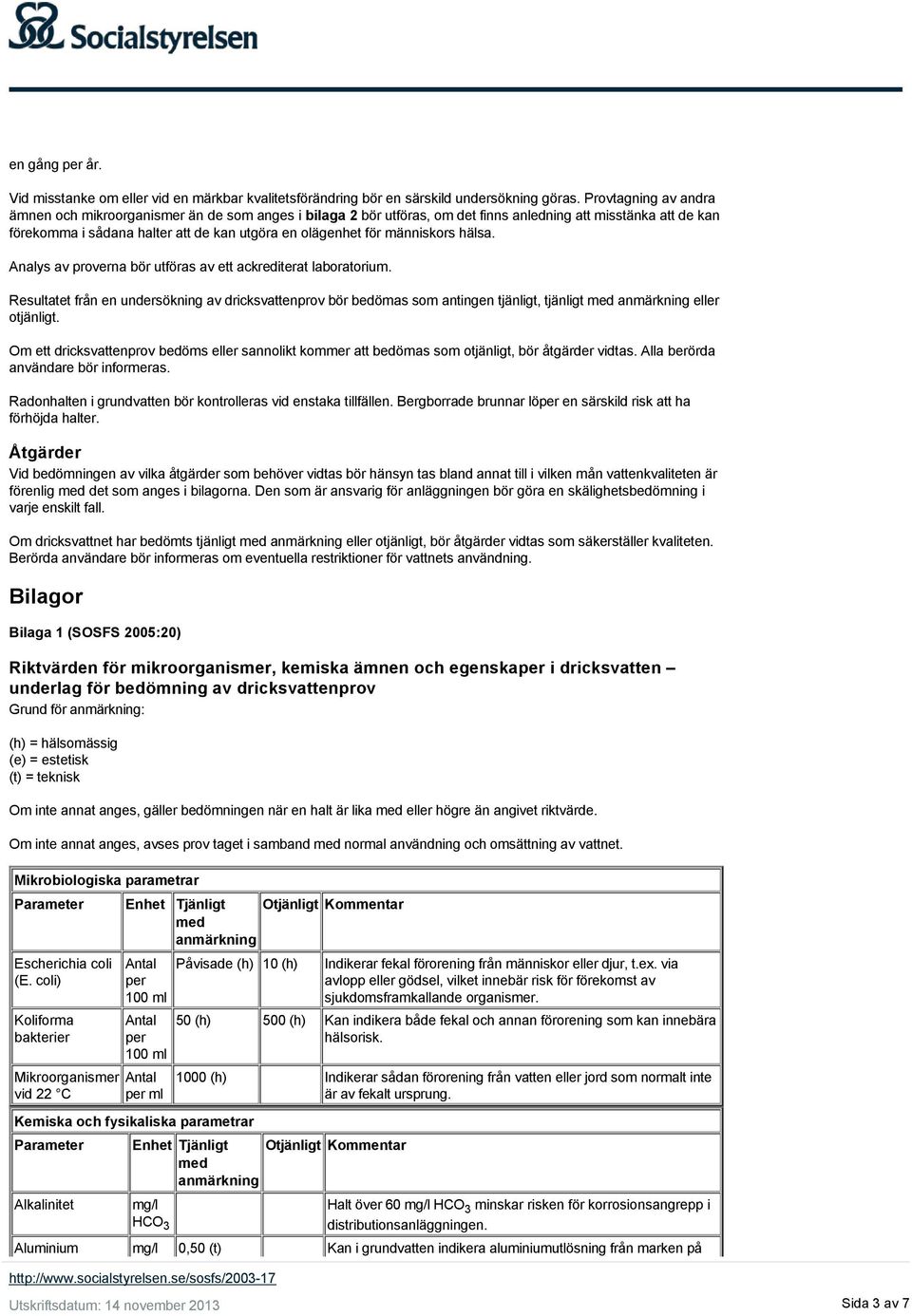 människors hälsa. Analys av proverna bör utföras av ett ackrediterat laboratorium.