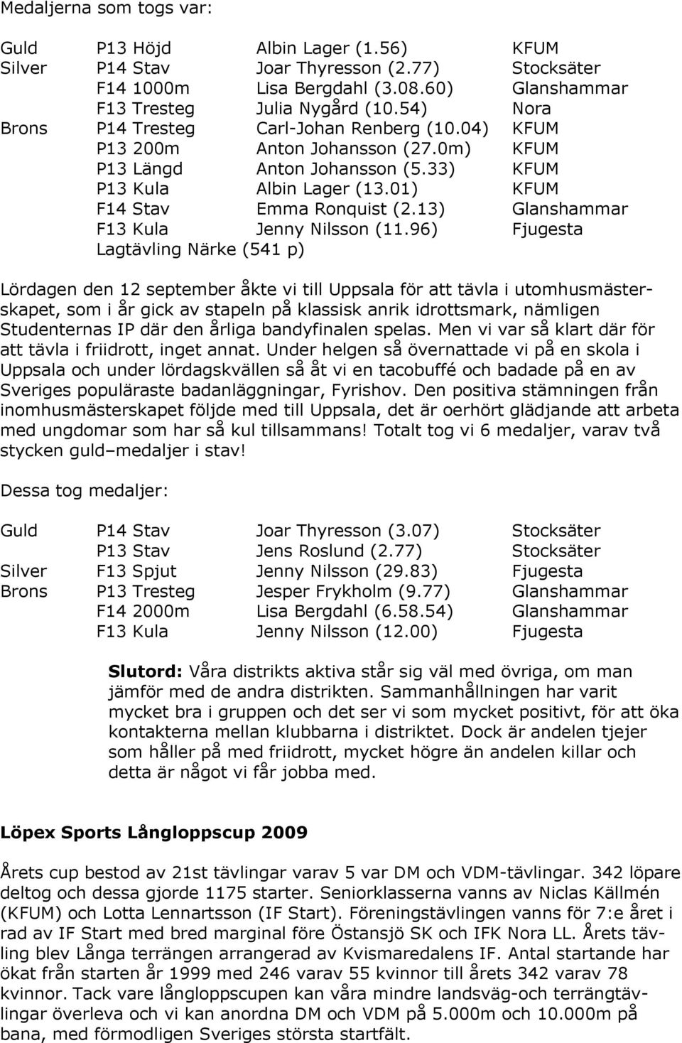 13) Glanshammar F13 Kula Jenny Nilsson (11.