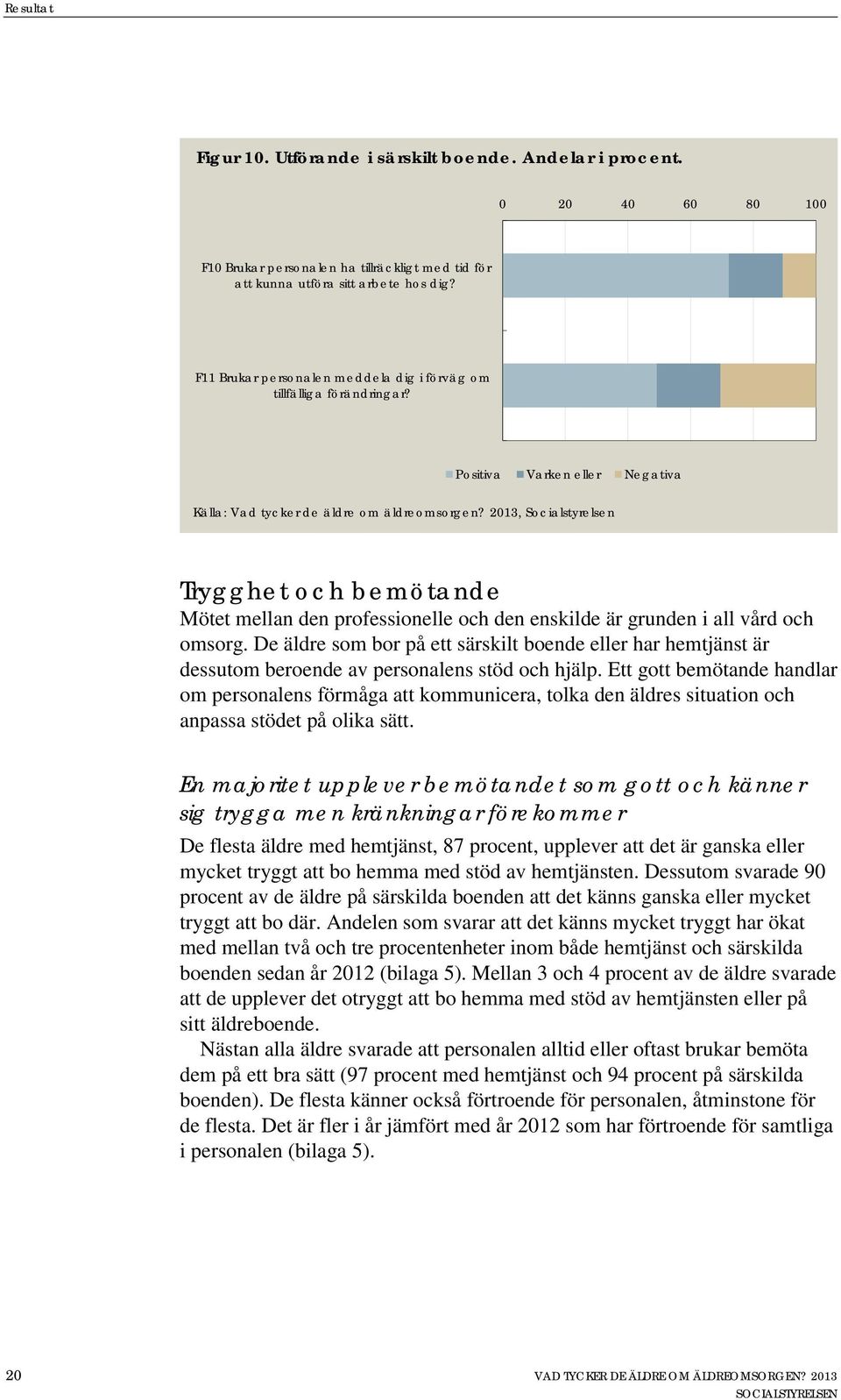 2013, Socialstyrelsen Trygghet och bemötande Mötet mellan den professionelle och den enskilde är grunden i all vård och omsorg.