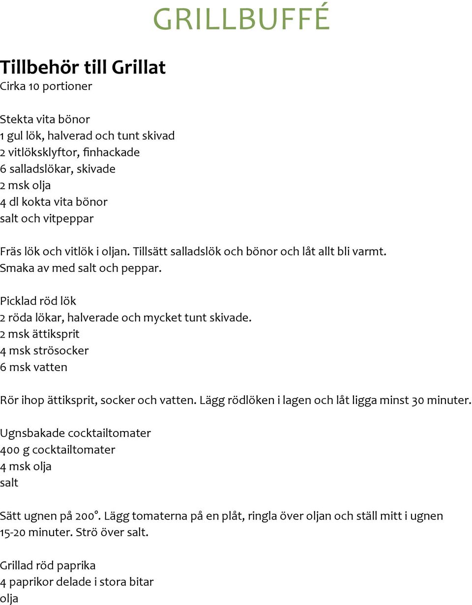 Picklad röd lök 2 röda lökar, halverade och mycket tunt skivade. 2 msk ättiksprit 4 msk strösocker 6 msk vatten Rör ihop ättiksprit, socker och vatten.