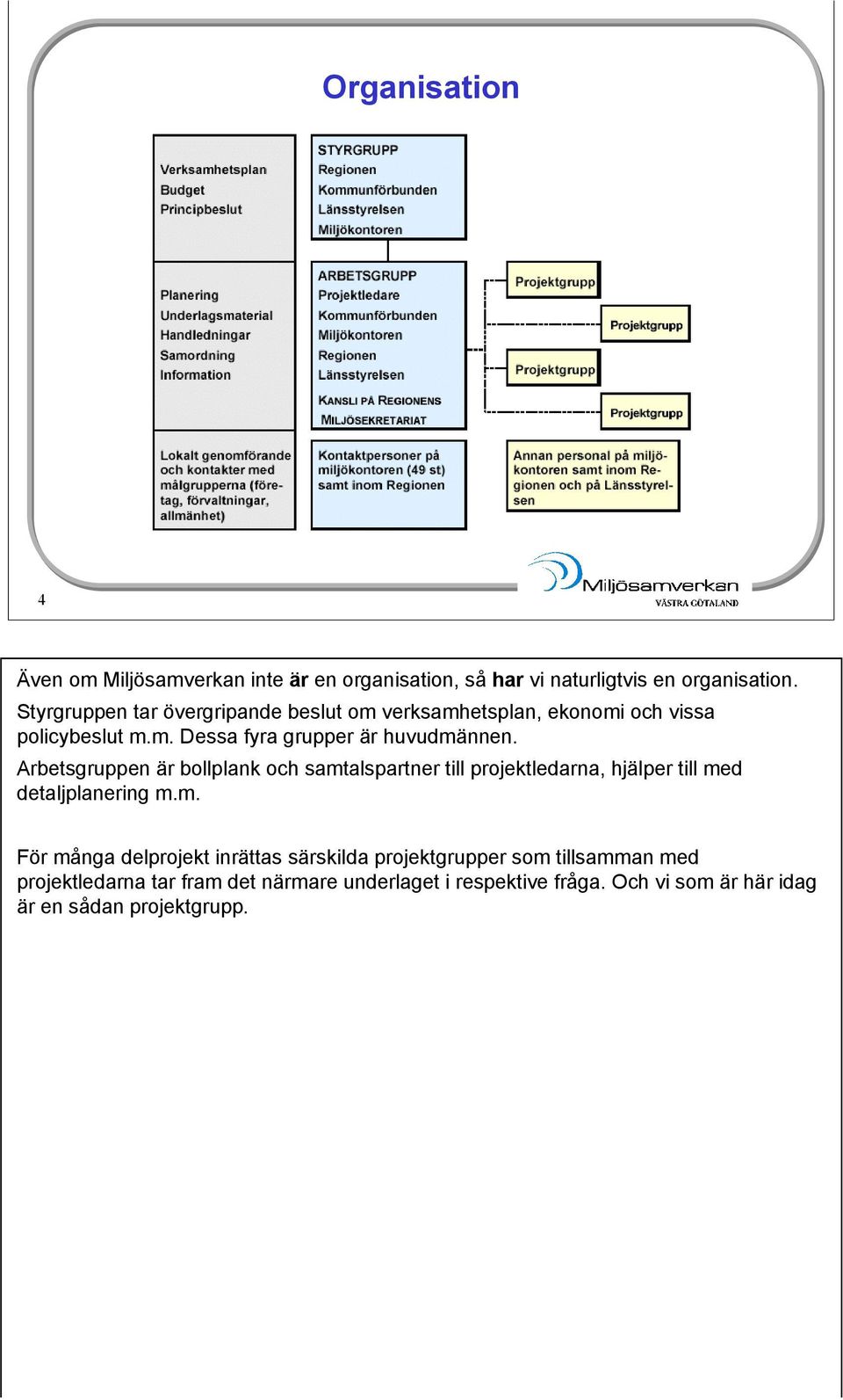 Arbetsgruppen är bollplank och samt