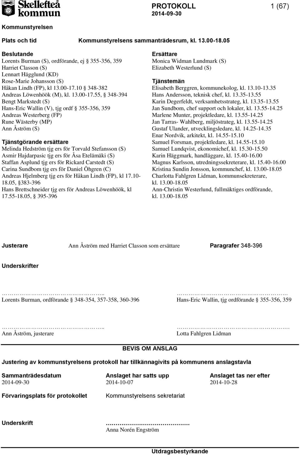 10 348-382 Andreas Löwenhöök (M), kl. 13.00-17.
