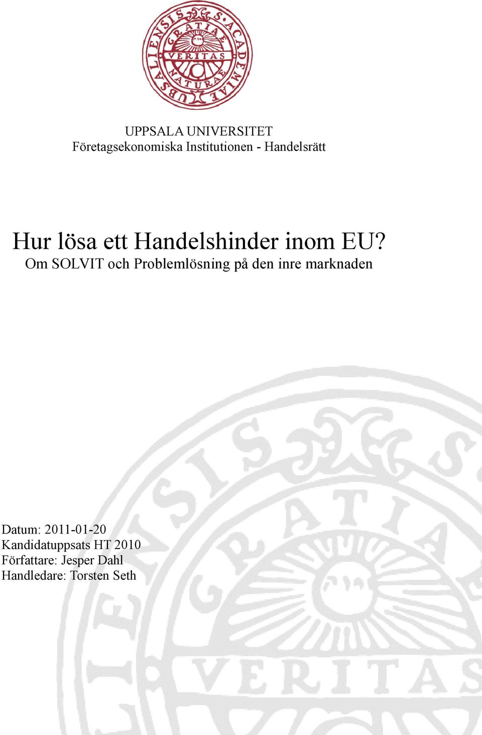 Hur lösa ett Handelshinder inom EU? - PDF Free Download