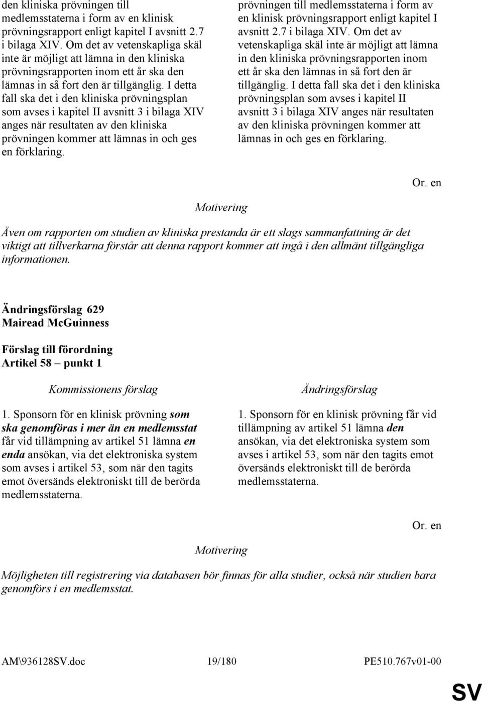 I detta fall ska det i den kliniska prövningsplan som avses i kapitel II avsnitt 3 i bilaga XIV anges när resultaten av den kliniska prövningen kommer att lämnas in och ges en förklaring.