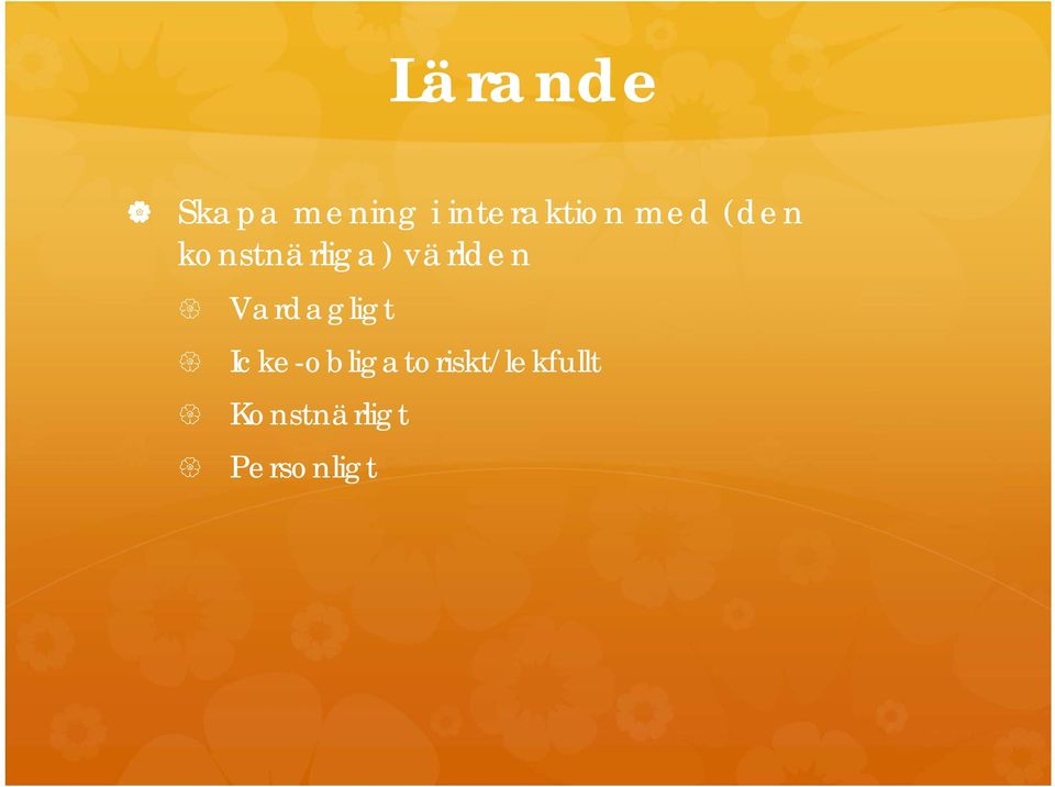 konstnärliga) världen