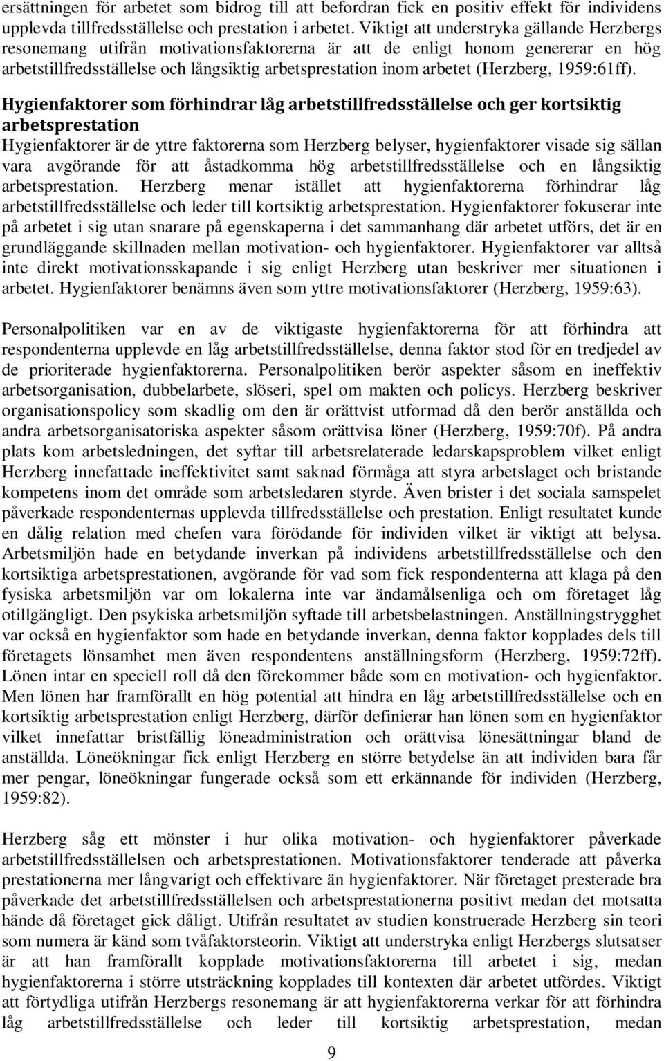 (Herzberg, 1959:61ff).