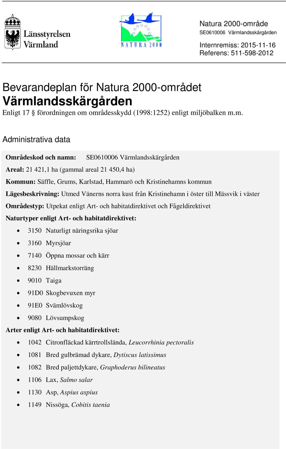 ljöbalken m.