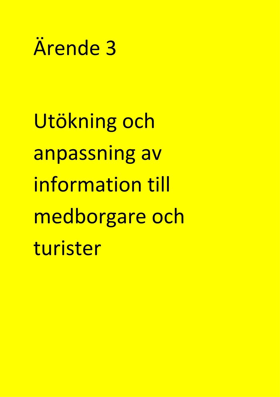 information till