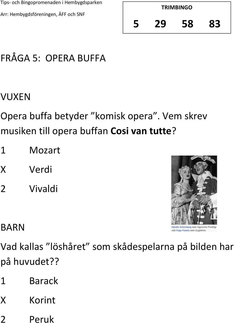 Vem skrev musiken till opera buffan Cosi van tutte?