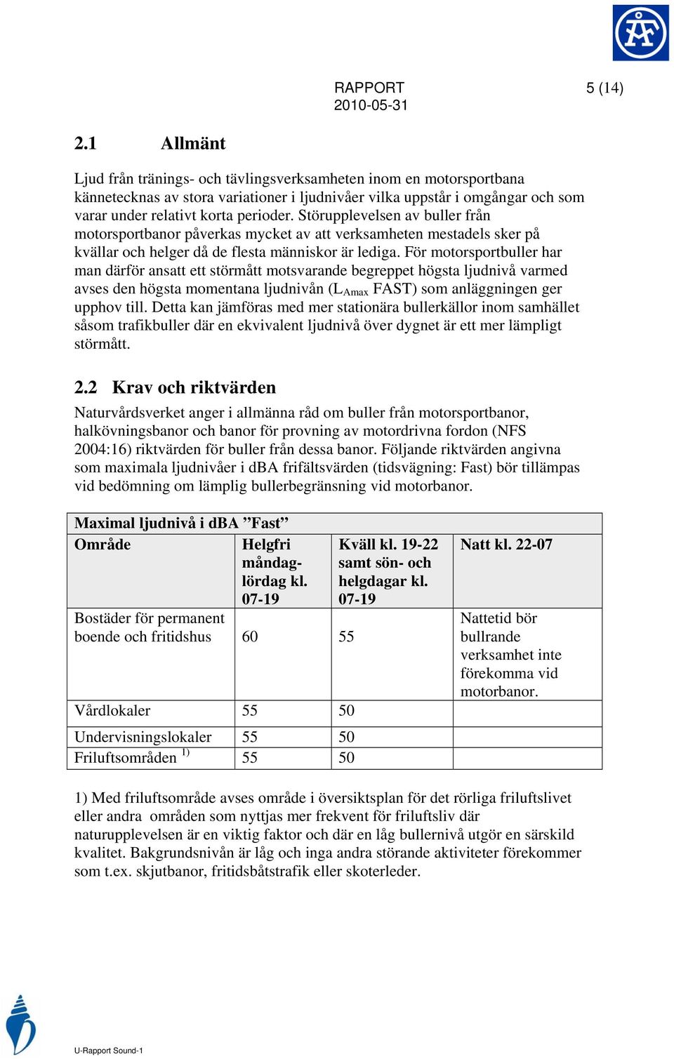 Störupplevelsen av buller från motorsportbanor påverkas mycket av att verksamheten mestadels sker på kvällar och helger då de flesta människor är lediga.