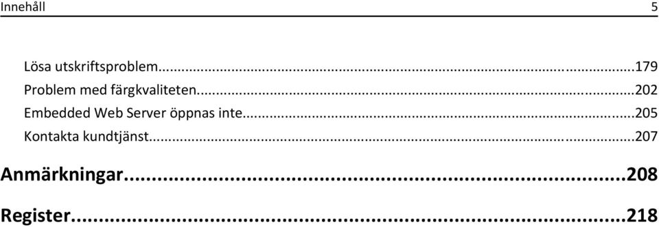 ..202 Embedded Web Server öppnas inte.