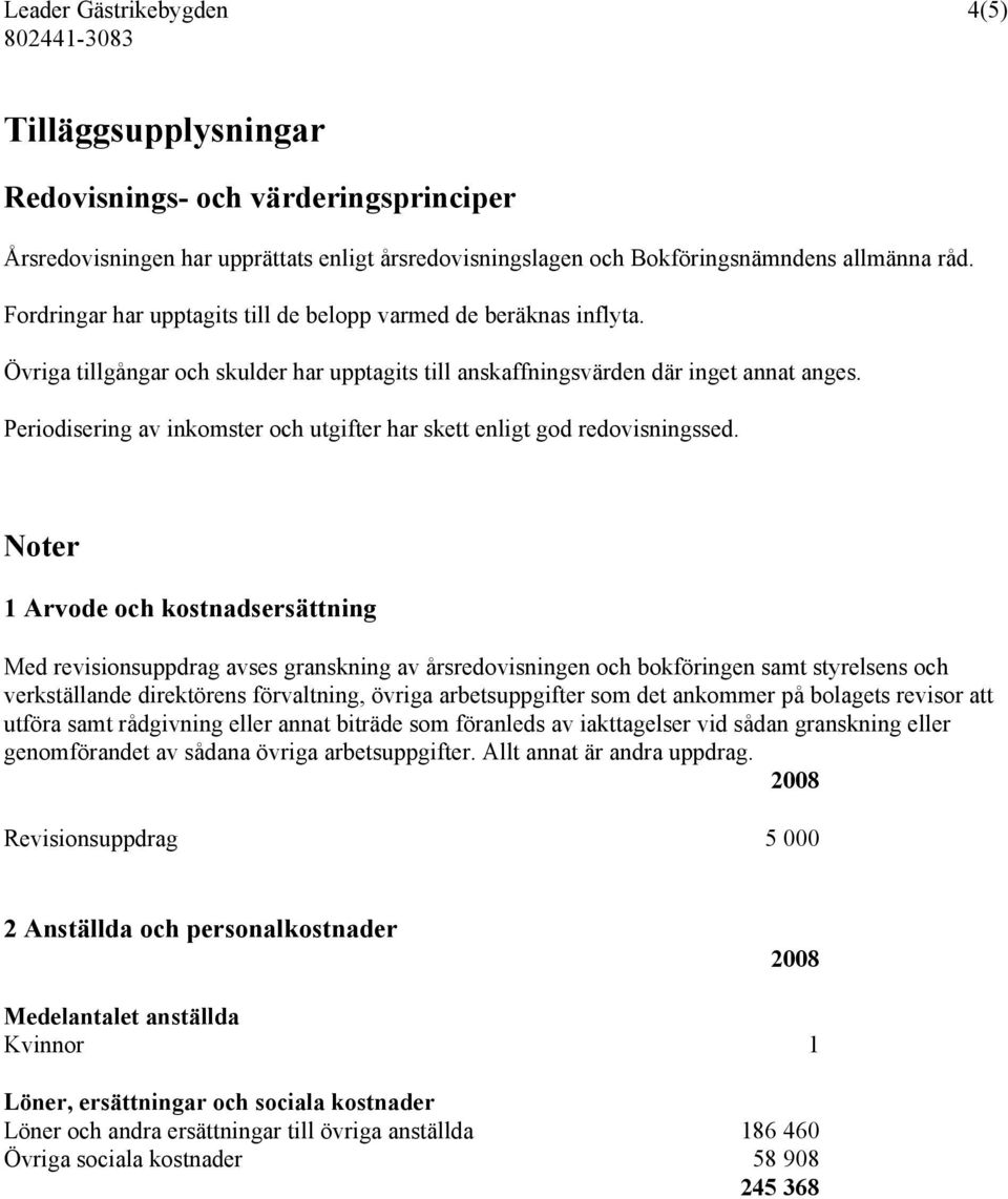 Periodisering av inkomster och utgifter har skett enligt god redovisningssed.