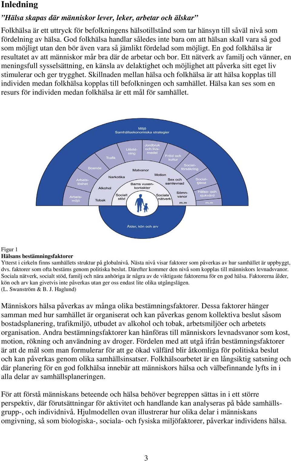 En god folkhälsa är resultatet av att människor mår bra där de arbetar och bor.