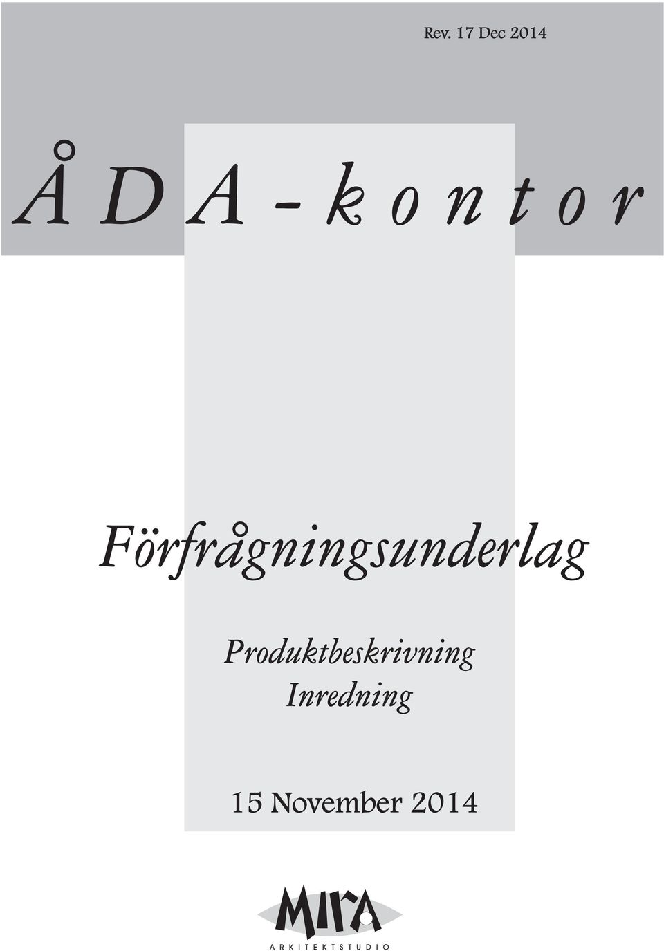 Förfrågningsunderlag