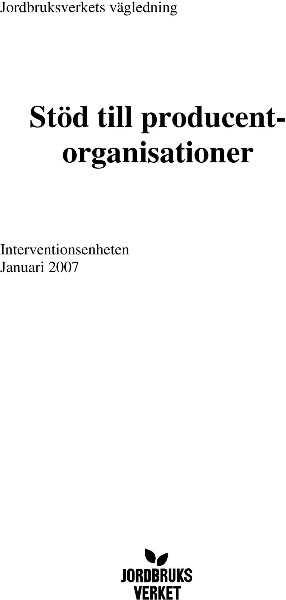 producentorganisationer