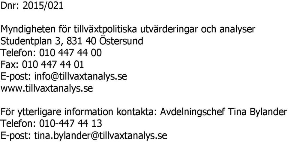 info@tillvaxtanalys.