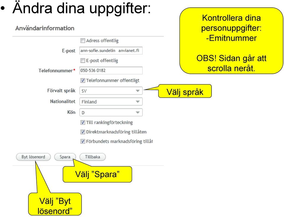 OBS! Sidan går att scrolla neråt.