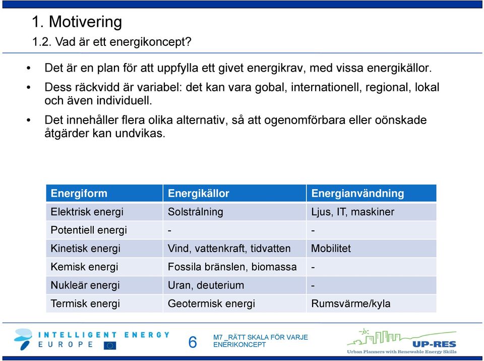 Det innehåller flera olika alternativ, så att ogenomförbara eller oönskade åtgärder kan undvikas.