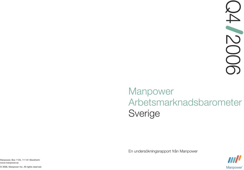 Manpower Manpower, Box 1125, 111 81